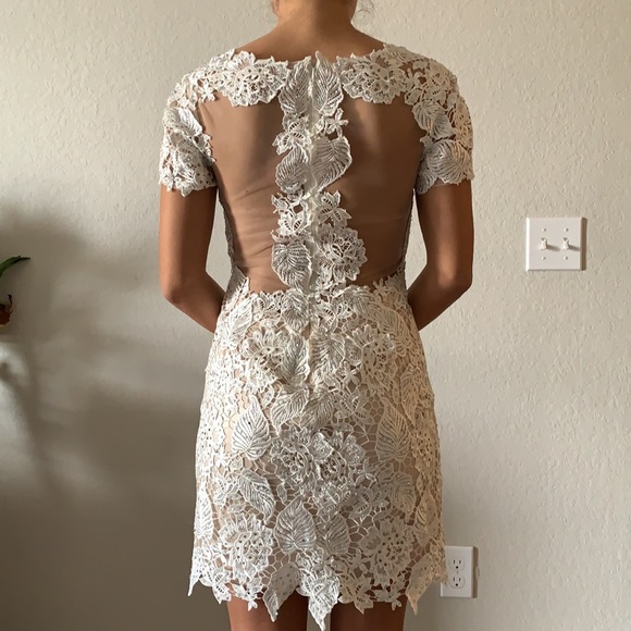 White Rhinestone Dress - Picture 3 of 7